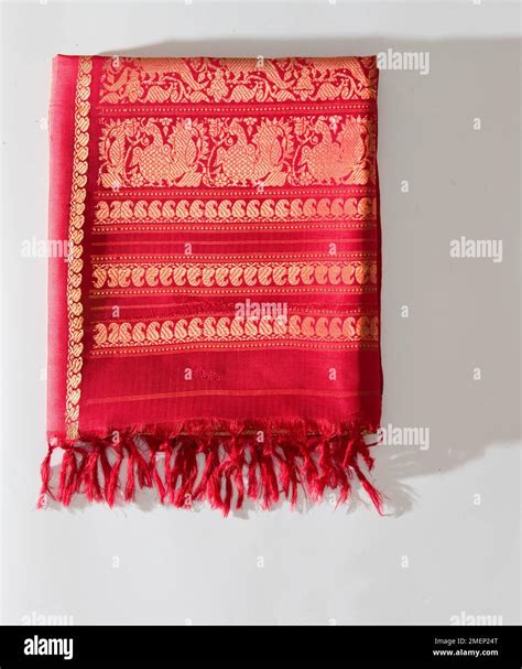 Red and Gold Indian Fabric 